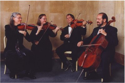 A photo of the Arcos/iris String Quartet