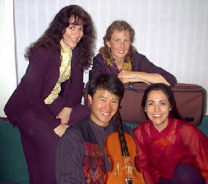 A photo of the Del Sol String Quartet