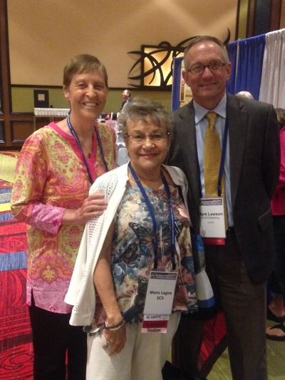 A photo of Gwyneth Walker, Maria Lagios, and Mark Lawson