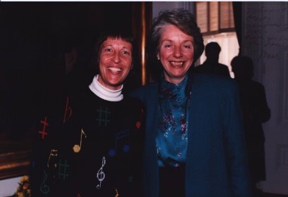 A photo of Gwyneth Walker and Madeleine Kunin