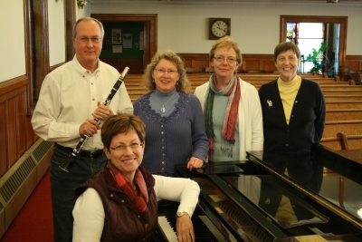 A photo of Gwyneth Walker with Mary Walker