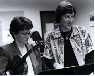 A photo of Susan Pickett and Gwyneth Walker