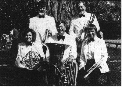 A photo of the Constitution Brass Quintet