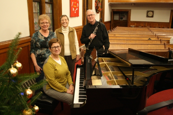 Performers and composer at the premiere